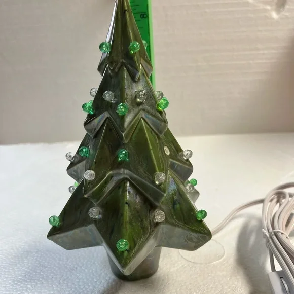 Green glazed Christmas tree - Picture 6 of 7